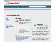 Tablet Screenshot of nukedebt.com